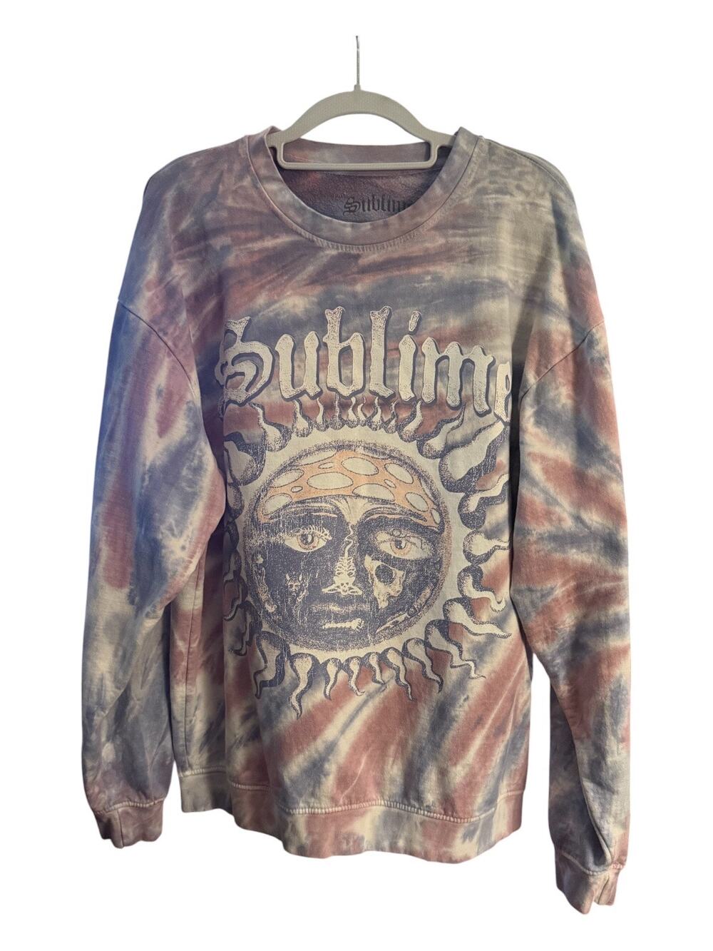 Sublime Sweatshirt Medium Tie Dye Sun Graphic Crewneck Band Pullover